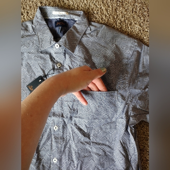 Good Man Brand Button Down Short Sleeve Shirt NWT - Picture 7 of 7